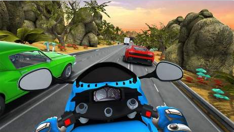 Highway Bike Racing Games：Moto X3m Race bikgames(公路自行车赛车)(图1)